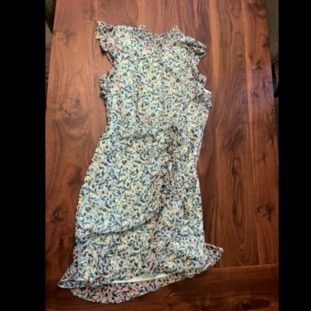 Sam Edelman Ruched Ruffle Mini Dress